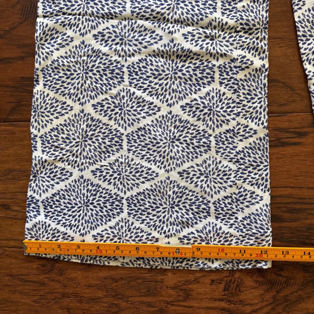 A Pea in the Pod Maternity Pants Rayon Wide Leg Blue White Coastal M - Picture 9 of 14